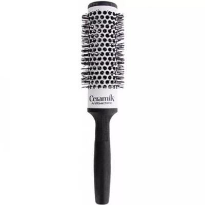 Щетка для волос Tek с серой щетиной Ceramik Antibacteric, круглая Щетка для волос Tek с серой щетиной Ceramik Antibacteric, круглая