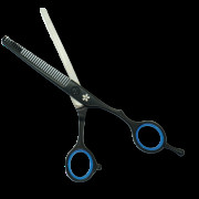 Ножницы филировочные парикмахерские черные 6 дюймов AQK6-635B