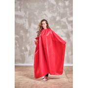 Пеньюар Оксфорд длинный красный