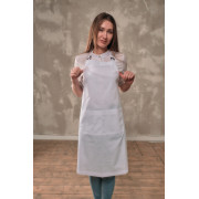 Фартук мастера и парикмахера габардин белый