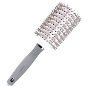 Брашинг нейлон для укладки волос Olivia Garden EXPERT BLOWOUT VENT Double Bristles White&Grey