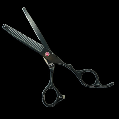 Ножницы парикмахерские черные филировочные 6 дюймов AQW2-630 Ножницы парикмахерские черные филировочные 6 дюймов AQW2-630