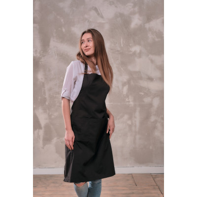 Фартук мастера и парикмахера Медея черный Фартук мастера и парикмахера Медея черный