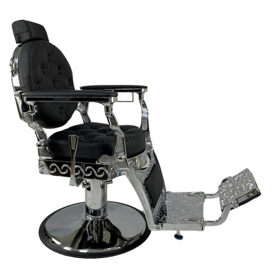 Парикмахерское барбер кресло А-005S для барбершопа серебристый корпус Парикмахерское барбер кресло А-005S для барбершопа серебристый корпус
