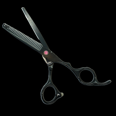 Ножницы парикмахерские черные филировочные 6 дюймов AQW2-630 Ножницы парикмахерские черные филировочные 6 дюймов AQW2-630