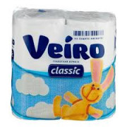 Бумага туалетная 2 слоя , 12 рулонов